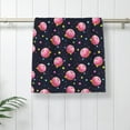thumbnail image 5 of Wukai Cartoon Donut Planets Lightweight, Quick-Drying Microfiber Towels - Soft and Absorbent for Fitness, Sports, Yoga, Travel, Gym - 2 Pack, Dark Grey, 5 of 8