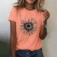 thumbnail image 1 of Fiudx Liquidación de Ahorros de Verano Camisas de Moda para Mujer, Camisetas de Manga Corta, Blusas, 1 of 5