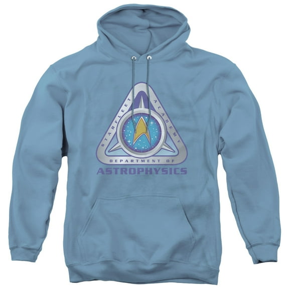Star Trek Astrophysics Adult Pullover Hoodie Sweatshirt Carolina Blue