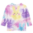 thumbnail image 4 of Long Sleeve T-Shirt for Girls Cute Bunny Pattern All Over Print Casual Tops Kids Daily Playwear Comfortable Spring Easter Clothes for Teen, 4 of 5