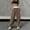 Style1-Brown pants for women, variant on Womens Plaid Checkered Pants Flannel Pajama Pants Lounge Wide Leg Baggy Sweatpants with Pockets Black S
