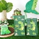 thumbnail image 4 of 12 bolsas de papel para regalo con diseño de dinosaurio de dibujos animados con pegatinas, bolsas para envolver dulces de cumpleaños con diseño de rugido de dinosaurio para niños, suministros para fie, 4 of 5