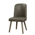 thumbnail image 5 of Gray Faux Leather & Oak Chairs / 46 - lb Product Weight, 5 of 5