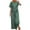 Green-2 piece linen set for women, variant on Eryao Linen Sets for Women 2 Piece Short Sleeve Round Neck Tops Matching Wide Leg Pants with Pockets 2025 Summer Beach Vacation Lounge Suits People Free Duped,Green,XXXXXL