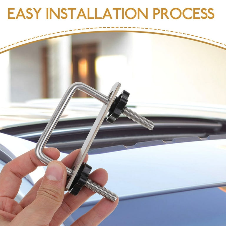 Universal Roof Rack Clamp for Car Luggage Rack Silver Metal