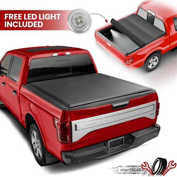 Soft Roll Up 6.5FT Truck Bed Tonneau Cover For 97-04 Ford F-150 F150 Heritage