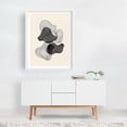 thumbnail image 2 of Modern Floral Line Art - Line Drawing Abstract Line Art Minimalist Modern Art Black and White Geometric Surrealism White Framed Wall Art Print 9 x 12 inches, 2 of 3