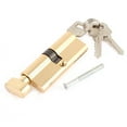 thumbnail image 3 of 85mm Long Anti-theft Security Metal Door Locks with keys Cylinder Gold Tone Keys, 3 of 4