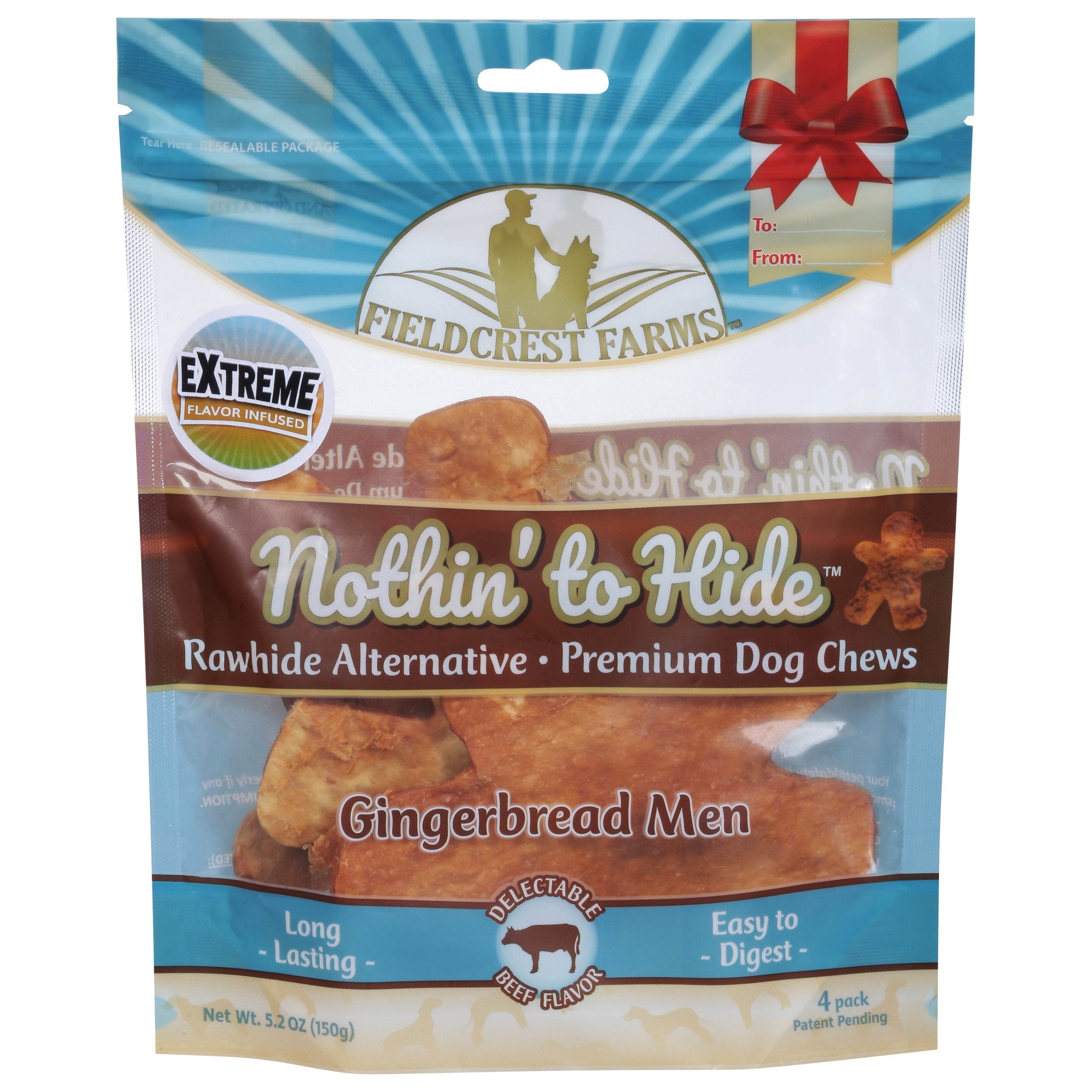 Ethical Product 810002631818 Fieldcrest Farms Nothin To Hide Gingerbread Man Beef - Pack of 4