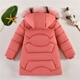 thumbnail image 4 of Mercatoo Kids Girls Puffer Jacket Hooded Padded Parka Coat Winter Warm Windproof Quilted Down Outerwear Cozy Jackets with Pockets, 4 of 9