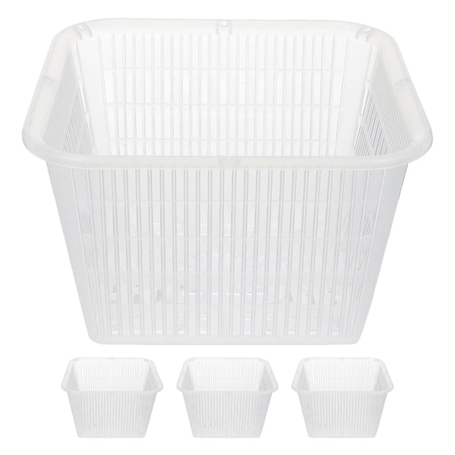 Miangastore 4pcs Plastic Net Cups Hydroponic Planting Mesh Pots Small Planting Baskets Pots Plant Containers