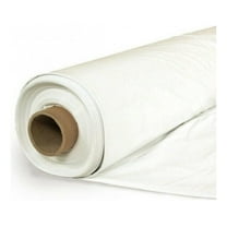 - White Greenhouse Plastic Sheeting - 6 mil - (25' x 5') - 4 Year UV Resistant Greenhouse Film, 55% Light Transmission Hoop House Cover for Gardening, Agriculture