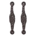 thumbnail image 1 of Sungmor 2 pzs Manija Puerta Rústica Hierro Fundido - Manija Tiro Resistente Vintage p/ Puertas de Granero, Puertas, Gabinetes y Cajones - Herrajes Decorativos de Granja 9", Acabado Negro Antiguo, 1 of 7