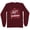Maroon, variant on I'm Just Here for the Cranberries Long Sleeve Shirt Unisex Medium Navy