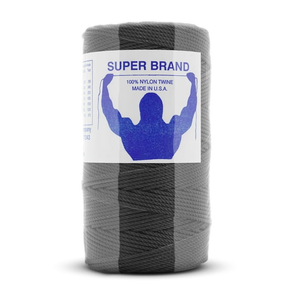 Tarred (Black) Nylon Twine, Twisted. Size #96, 1 lb 1-pack