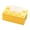 Yellow, variant on Building Blocks Tissue Box Holder, Creative Plastic Tissue Cover with Slide-Out Bottom, Universal Size for Standard/Large Rectangular Tissues for Home, Bathroom, Car, Desk