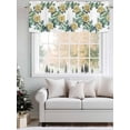 thumbnail image 5 of Yellow Flower Curtain Valances for Windows, Watercolor Rose Spring Plant Leaf Painting Kitchen Valance Window Treatment, Light Filtering Block Curtains for Bathroom/Bedroom/Living Room 42'' x 18'', 5 of 9