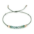 thumbnail image 4 of Conjunto de brazalete de pulsera con cuentas de cuerda ajustable hecho a mano para hombres y mujeres de 3 piezas, 4 of 5