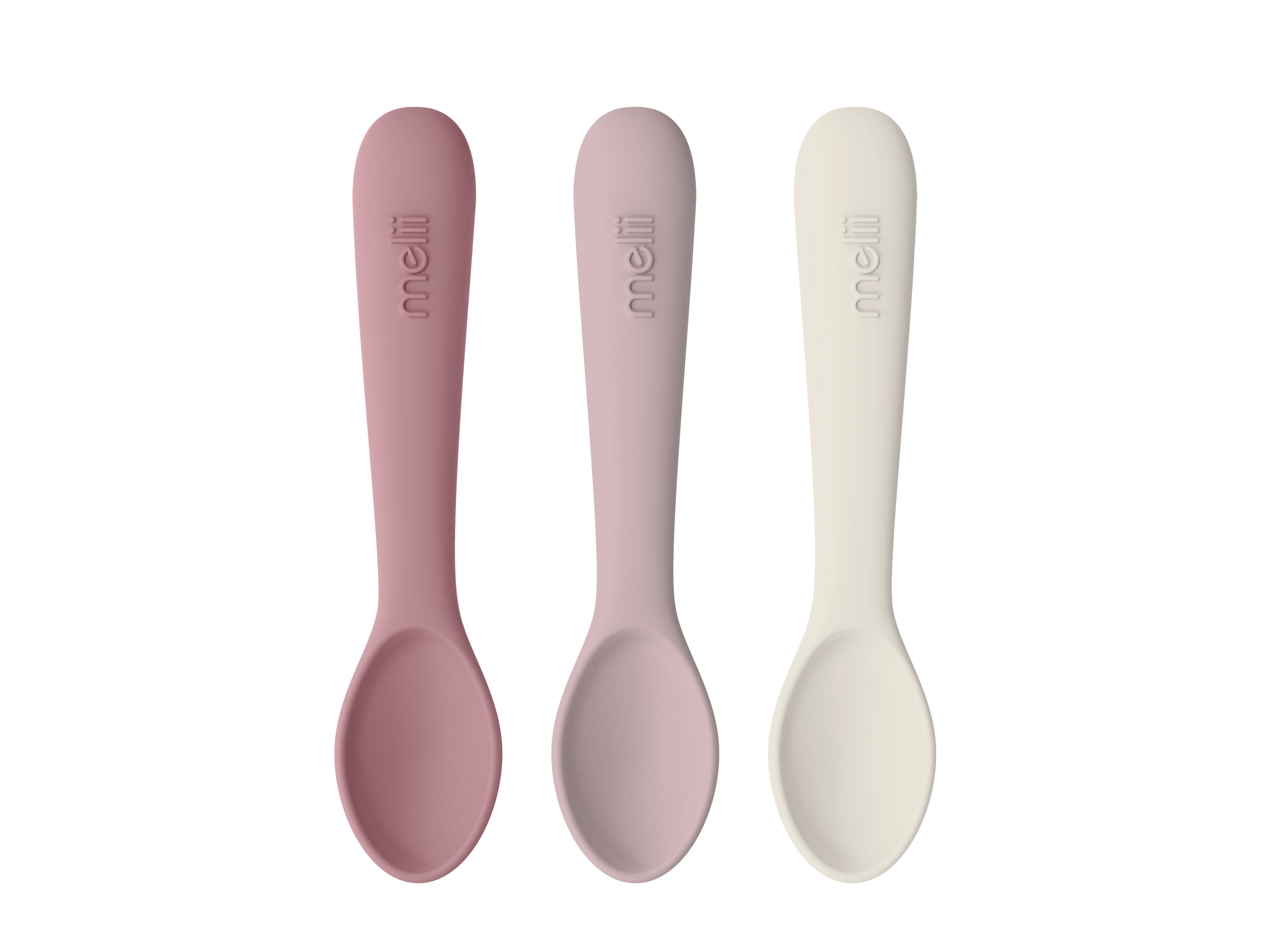 Melii Ustensiles en Silicone Rose 3 Pieces