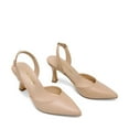 thumbnail image 4 of DREAM PAIRS Women's Chic Pointed-Toe Slingback Heels – Elegant & Versatile, 4 of 7