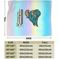 thumbnail image 3 of Coastal Carolina University Fleece Blanket, Very Soft Microfiber Flannel Blanket for Couch Warm and Cozy for All Seasons, 3 of 6
