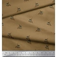 thumbnail image 3 of Soimoi Cotton Duck Fabric Dot & Owl Bird Print Sewing Fabric Yard 42 Inch Wide, 3 of 3