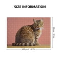 thumbnail image 2 of WYYP Cute Cat Wooden Jigsaw Puzzle Challenging Difficult Wood Puzzles for Adults Gift for Family Friends 300 PCS, 2 of 6