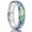 6mm, variant on Tungsten Couple Rings Polished Curved Band with Shell Inlay