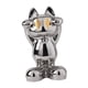 thumbnail image 2 of Estatua de gato de , decoración de escritorio, escultura de Animal artesanal, estatuilla de gato de la , gato de bienvenida para mesa, Plata, 2 of 8