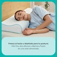 thumbnail image 2 of Almohada Nooz Dual Fresh Memory Foam Cervical Doble Altura Soporte Ergonómico Firme Para Cuello Funda Fresca Lavable, 2 of 8