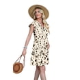 thumbnail image 5 of WIHOLL Casual Dresses for Women 2026 Spring Summer V Neck Ruffle Sleeve Sundress with Pockets Loose Fit, 5 of 10