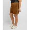 thumbnail image 2 of Hanes Originals Women's French Terry Shorts, 5" (Plus Size) Allgood Gold 3X, 2 of 4