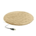 thumbnail image 2 of Gytml Cat Heating Pad, 15.75Inch Round Plush Heated Cat Bed,Constant Temperature Pet Heating Pad, Usb Charging Heated Dog Bed For Small Dogs Cats Pets Beige-40x40x3cm, 2 of 9