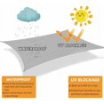 thumbnail image 4 of Triangular Shade Sail 4x4x4m Anthracite Gray Waterproof Shade Cloth UV Protection for Patio Garden, Terrace, Outdoor, Balcony, 4 of 5