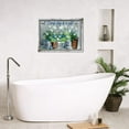 thumbnail image 4 of Farmhouse Bathroom Flower Decor Wall Art Every Day Is A Gift Hummingbird Floral Inspirational Quotes Pictures Wall Decor Canvas Painting Prints Artwork Home Decorations Framed for Bedroom 16"x12", 4 of 6