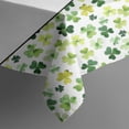 thumbnail image 4 of Welcome St.Patrick's Day Clovers Leaf Tablecloth,Oil Proof Spill Proof Polyester Table Cover for Rectangle Tables,Foldable Table Clothes Fitted Tablecloths for Spring Easter Picnic Kitchen, 4 of 6