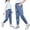Z1-Blue, variant on Girls Jeans Kids Girls Casual Denim Pants Elastic Waist Casual Jeans Pants Sports(Blue,3-4 Years)