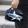thumbnail image 2 of Shark Oxford Fabric Waterproof Digital Bag Cable Organizer Travel Small Holder for Charger, Hard Drive - 5.9x9.44x3.14 in., 2 of 6