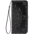 thumbnail image 2 of GFDYREE Galaxy S20 FE 5G Case Leather Wallet Flip Magnetic Closure Case Samsung S20 FE 5G Phone Case with Card Slots Protective Case for Samsung Galaxy S20 FE 5G / S20 Lite. SD Mandala - Bla, 2 of 7
