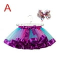 thumbnail image 2 of Jupe en Filet Arc-en-Ciel Mignonne pour Bébé Fille Jupe Princesse Multicolore, 2 of 9