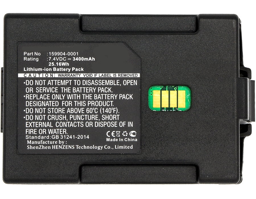 Li-Ion, 7.4V, 2600 mAh Synergy Digital Barcode Scanner Battery Compatible with LXE 159904-0001 Battery Works with LXE 163467-0001 Barcode Scanner, 