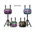thumbnail image 3 of Portable Bluetooth Speaker with 2 Microphones & Tripod, 120W Output, Upto10H Playtime, On-The-Go Party Box Karaoke with Built-in RGB Lights Strong Vibration IPX6 Splashproof (Black), 3 of 5