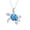 Sky Blue, variant on Sea Turtle Pendant Necklace, Cute, Lovely, Adjustable, Silver Plated Link Chain Animal Jewelry for Women Men