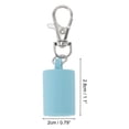 thumbnail image 2 of Unique Bargains 1 Pc Solid Color Lip Gloss Keychain Cap Blue Silicone, 2 of 5
