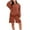Khaki, variant on ICHUANYI Women's Solid 2 Piece Tracksuit Fashion Crewneck Long Sleeve Tops Short Sweatpants Outfits Lounge Sets Fall Winter Clothing