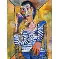 thumbnail image 2 of Wallich, Richard 12x14 Gold Ornate Wood Framed with Double Matting Museum Art Print Titled - Picasso, 2 of 4