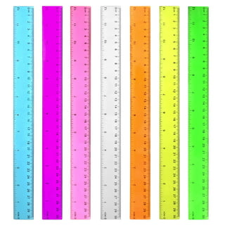 Mr. Pen- Rulers, Rulers 12 Inch, 6 Pack, 12 Plastic Ruler 