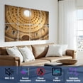 thumbnail image 3 of 8 Pack Art Acoustic Panels Sound Absorbing Monumental ceiling Pantheon church Roman temple Rome Decorative Soundproof Wall Panels Self Adhesive for Nursery Game Room Bedroom Italy Lover 48"x32", 3 of 7