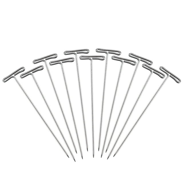 70pcs Wig T-Pins 2 Inch with Plastic Box for Blocking Knitting Modelling Crafts