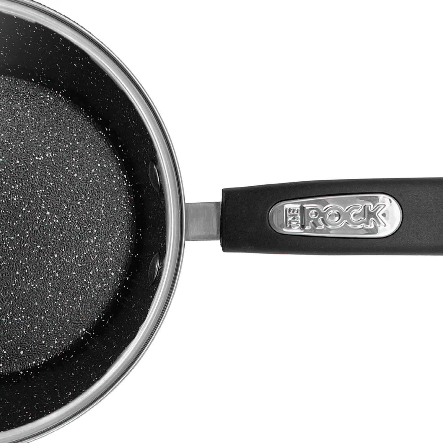 THE ROCK by Starfrit Terra 3 qt Nonstick Aluminum Saucepan with Bakelite Handle